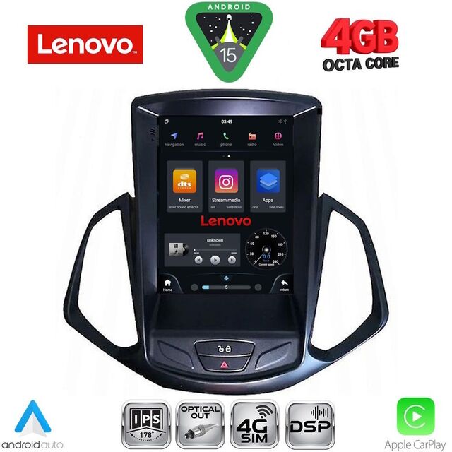 LENOVO SSX 9966_CPA TESLA STYLE for FORD ECOSPORT mod. 2012-2018