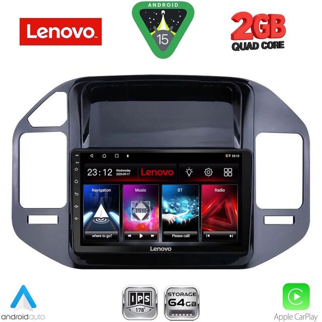 LENOVO LVD 2444BL_CPA (9inc) MULTIMEDIA TABLET for MITSUBISHI PAJERO mod. 1999-2006