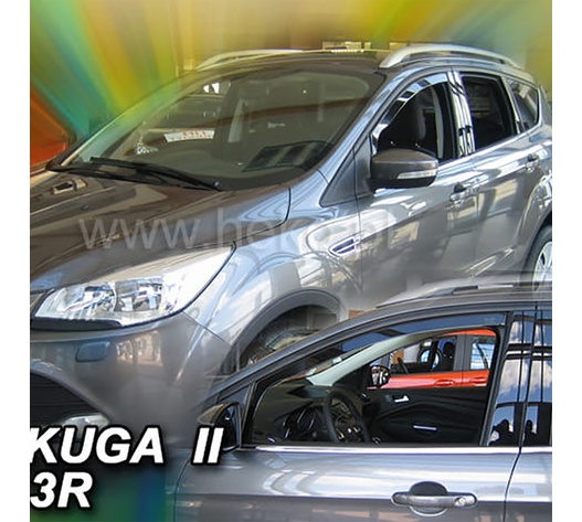 ΑΝΕΜΟΘΡΑΥΣΤΕΣ ΓΙΑ FORD KUGA 2 / VIGNALE 5D 2012+ ΖΕΥΓΑΡΙ ΑΠΟ ΕΥΚΑΜΠΤΟ ΦΙΜΕ ΠΛΑΣΤΙΚΟ HEKO - 2 ΤΕΜ.