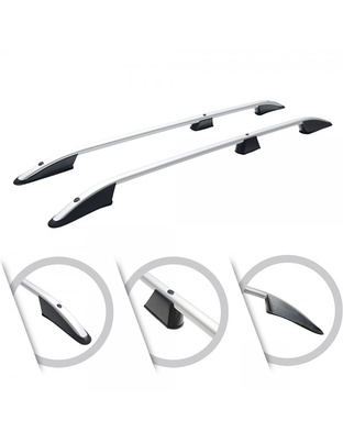 ΜΠΑΡΕΣ ΟΡΟΦΗΣ ΓΙΑ MERCEDES CITAN ELEGANCE W415 2013+ ΜΑΚΡΥ / RENAULT KANGOO 2008-2021 ΠΑΡΑΛΛΗΛΕΣ ΑΛΟΥΜΙΝΙΟΥ L2 ΑΣΗΜΙ
