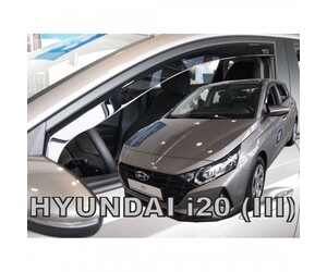 ΑΝΕΜΟΘΡΑΥΣΤΕΣ ΓΙΑ HYUNDAI i20 5D 2020+ ΖΕΥΓΑΡΙ ΑΥΤΟΚΙΝΗΤΟΥ ΑΠΟ ΕΥΚΑΜΠΤΟ ΦΙΜΕ ΠΛΑΣΤΙΚΟ HEKO - 2 ΤΕΜ.