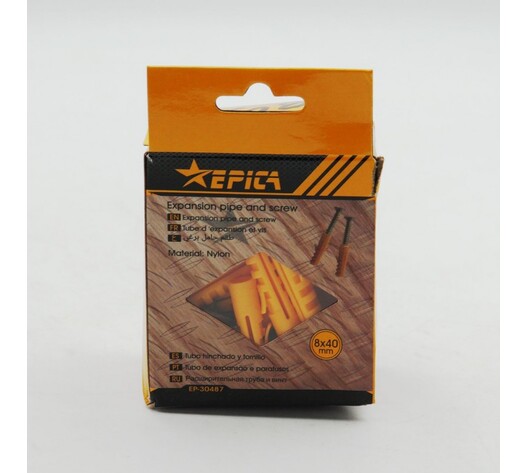 ΠΛΑΣΤΙΚΕΣ ΕΠΕΚΤΑΣΕΙΣ ΚΑΙ ΒΙΔΕΣ 8x40mm 50ΤΜΧ EPICA STAR TO-EP-30487