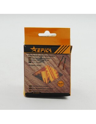 ΠΛΑΣΤΙΚΕΣ ΕΠΕΚΤΑΣΕΙΣ ΚΑΙ ΒΙΔΕΣ 8x40mm 50ΤΜΧ EPICA STAR TO-EP-30487