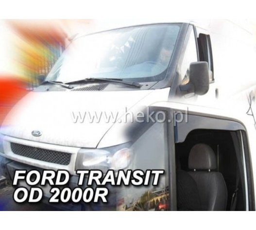 ΑΝΕΜΟΘΡΑΥΣΤΕΣ ΓΙΑ FORD TRANSIT 2D 2000-2006 / T300 ΑΝΩ ΜΕΡΟΣ ΚΟΝΤΟ ΖΕΥΓΑΡΙ ΑΠΟ ΕΥΚΑΜΠΤΟ ΦΙΜΕ ΠΛΑΣΤΙΚΟ HEKO - 2 ΤΕΜ.