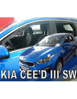 ΑΝΕΜΟΘΡΑΥΣΤΕΣ ΓΙΑ KIA CEED III SW 5D 2018+ ΣΕΤ ΑΥΤΟΚΙΝΗΤΟΥ ΑΠΟ ΕΥΚΑΜΠΤΟ ΦΙΜΕ ΠΛΑΣΤΙΚΟ HEKO - 4 ΤΕΜ.