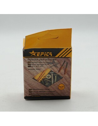 ΠΛΑΣΤΙΚΕΣ ΕΠΕΚΤΑΣΕΙΣ ΚΑΙ ΒΙΔΕΣ 6x30mm 50ΤΜΧ EPICA STAR TO-EP-30486