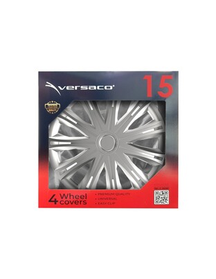 Amio - ΤΑΣΙΑ 15" HUBCAP SPARK ΑΣΗΜΙ - - ΣΕΤ 4ΤΕΜ ΣΕ KOYTI (1204/AM)
