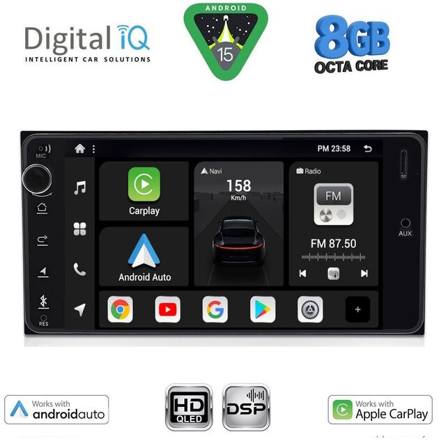 DIGITAL IQ BXF 762_CPAA (7'' DECK) MULTIMEDIA SYSTEM for MULTIMEDIA for TOYOTA ALL (200mm)