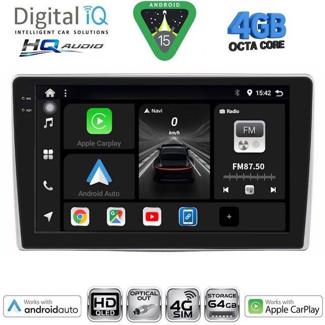 DIGITAL IQ BXK 19028_CPAA (9inc) MULTIMEDIA TABLET for ALFA ROMEO MITO mod. 2008-2018
