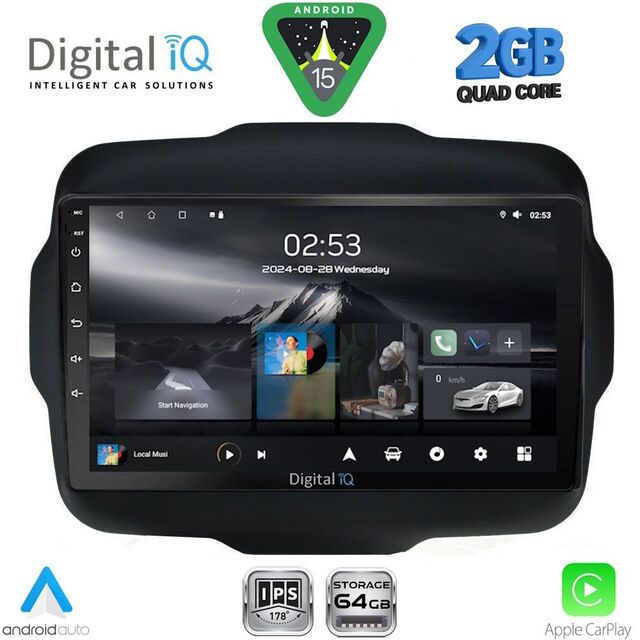 DIGITAL IQ RSD 1290_CPA (9inc) MULTIMEDIA TABLET for JEEP RENEGADE  mod. 2014-2025