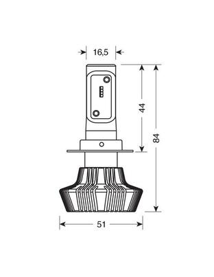 H7 10-30V 6.500K 4.000lm 25W PX26d HALO LED 8LED ZES CHIPS 1ΤΕΜ.