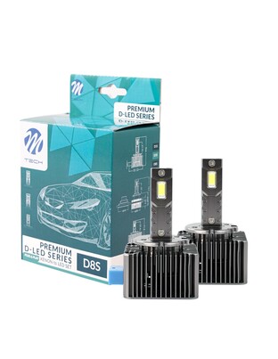 ΛΑΜΠEΣ LED D8S 12V PK32d-1 6000K 8.400lm 35W D-SERIES PLUG&PLAY KIT CAB-BUS ΜΕ ΑΝΕΜΙΣΤΗΡΑΚΙ M-TECH - 2 ΤΕΜ.