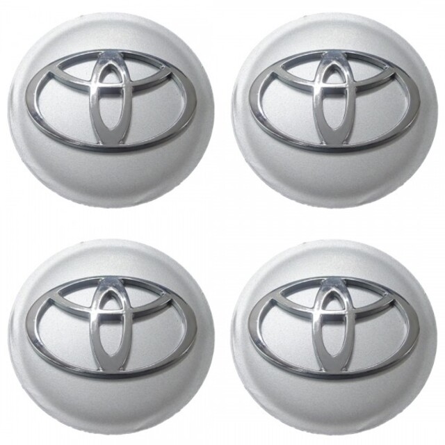 Τάπες για κέντρο ζάντας ασημί - Toyota