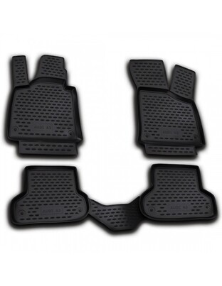 ΠΑΤΑΚΙΑ ΣΕ ΣΚΑΦΗ TPE ΛΑΣΤΙΧΟ ΓΙΑ AUDI A3 3D 2003-2012  ΣΕ ΜΑΥΡΟ ΧΡΩΜΑ NOVLINE - 4 ΤΕΜ.