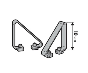 STOP ΠΛΑΙΝΑ ΓΙΑ ΜΠΑΡΕΣ ΑΛΟΥΜΙΝΙΟΥ KARGO-PLUS KP-4 10cm NORDRIVE - 2 ΤΕΜ.