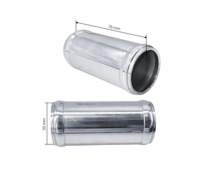 ΣΩΛΗΝΑΣ ΑΕΡΑ ΑΛΟΥΜΙΝΙΟΥ 76x35mm ALUMINIUM STRAIGHT TUBE SIMONI RACING - 1 TEM.