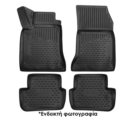 ΠΑΤΑΚΙΑ ΣΕ ΣΚΑΦΗ TPE ΛΑΣΤΙΧΟ ΓΙΑ TOYOTA IQ 01/2009+  ΣΕ ΜΑΥΡΟ ΧΡΩΜΑ NOVLINE - 4 ΤΕΜ.