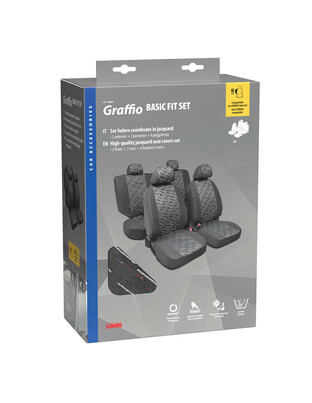 Lampa - ΚΑΛΥΜΜΑΤΑ ΣΕΤ GRAFIO POLYESTER ΓΡΑΦΙΤΗΣ - 8 τεμ. (L5486.0)