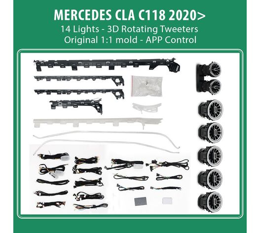 DIQ AMBIENT 8179 A4 - MERCEDES CLA (C118) (Digital iQ Ambient Light for Mercedes CLA (C118) mod. 2020> with 36 Lights)