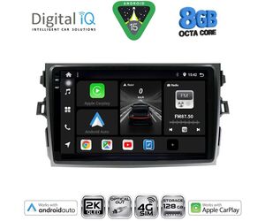 DIGITAL IQ BXK 20713_CPAA (9inc) MULTIMEDIA TABLET for TOYOTA COROLLA 4D mod. 2006-2012