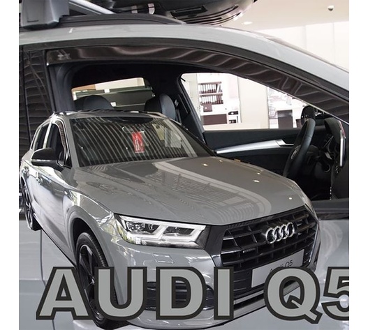 ΑΝΕΜΟΘΡΑΥΣΤΕΣ ΓΙΑ AUDI Q5 5D 2016-2021 ΖΕΥΓΑΡΙ ΑΠΟ ΕΥΚΑΜΠΤΟ ΦΙΜΕ ΠΛΑΣΤΙΚΟ HEKO - 2 ΤΕΜ.