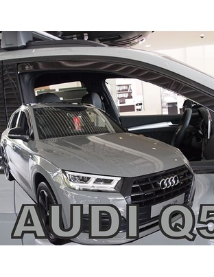 ΑΝΕΜΟΘΡΑΥΣΤΕΣ ΓΙΑ AUDI Q5 5D 2016-2021 ΖΕΥΓΑΡΙ ΑΠΟ ΕΥΚΑΜΠΤΟ ΦΙΜΕ ΠΛΑΣΤΙΚΟ HEKO - 2 ΤΕΜ.
