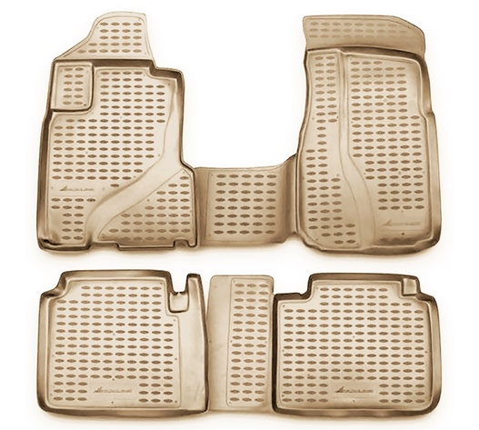 ΠΑΤΑΚΙΑ ΣΕ ΣΚΑΦΗ TPE ΛΑΣΤΙΧΟ ΓΙΑ HONDA CR-V 2002-2006  ΣΕ ΜΠΕΖ ΧΡΩΜΑ NOVLINE - 4 ΤΕΜ.