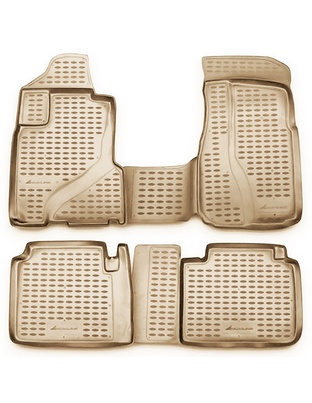 ΠΑΤΑΚΙΑ ΣΕ ΣΚΑΦΗ TPE ΛΑΣΤΙΧΟ ΓΙΑ HONDA CR-V 2002-2006  ΣΕ ΜΠΕΖ ΧΡΩΜΑ NOVLINE - 4 ΤΕΜ.