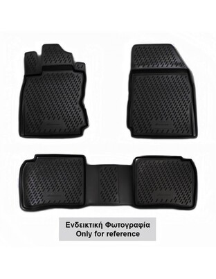 ΠΑΤΑΚΙΑ ΣΕ ΣΚΑΦΗ TPE ΛΑΣΤΙΧΟ ΓΙΑ MERCEDES M CLASS W164 07/2005-2011  ΣΕ ΜΑΥΡΟ ΧΡΩΜΑ NOVLINE - 4 ΤΕΜ.