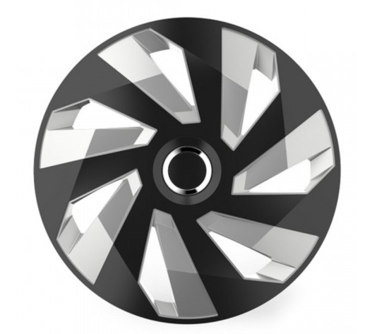 Amio - ΤΑΣΙΑ 15" HUBCAP VECTOR RC SILVER BLACK - ΣΕΤ 4 ΤΕΜ. ΣΕ ΚΟΥΤΙ (5230/AM)
