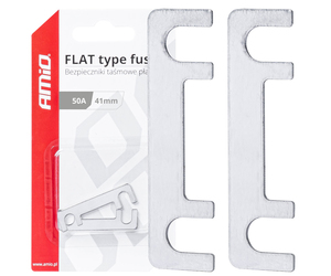 Amio - ΑΣΦΑΛΕΙΕΣ FLAT 41mm 50A - 2 Τεμ. (03491/AM)