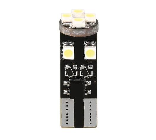 T10 W5W 12V W2,1x9,5d 100lm HYPER-LED24 6.500K ΛΕΥΚΟ 8SMDx3chips (ΚΑΡΦΩΤΟ - CAN-BUS) 2ΤΕΜ.
