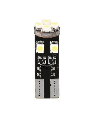 T10 W5W 12V W2,1x9,5d 100lm HYPER-LED24 6.500K ΛΕΥΚΟ 8SMDx3chips (ΚΑΡΦΩΤΟ - CAN-BUS) 2ΤΕΜ.