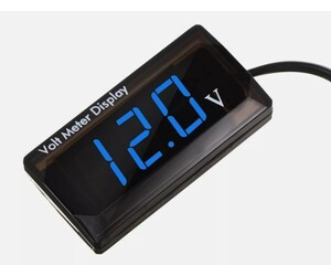 Βολτόμετρο ψηφιακό ΜΠΛΕ  PF-P3  DC 8-18V Waterproof IPX6 Digital Voltmeter LED Display  BLUE