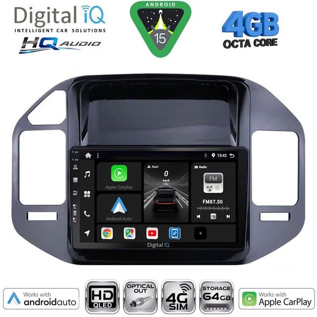 DIGITAL IQ BXK 19444BL_CPAA (9inc) MULTIMEDIA TABLET for MITSUBISHI PAJERO mod. 1999-2006