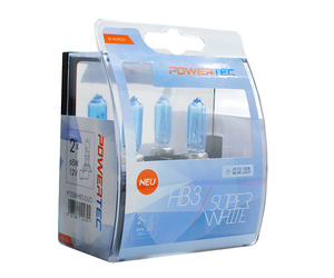 HB3 12V 65W 3.450K P20d POWERTECK SUPERWHITE 2ΤΕΜ.
