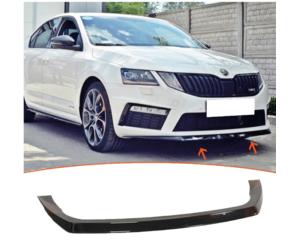 Lip spoiler μαύρο πλαστικό γυαλιστερό - Skoda octavia VRS MK3 2013-2016
