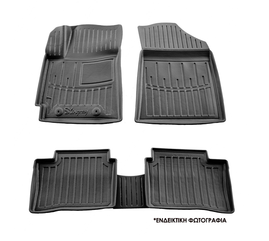 ΠΑΤΑΚΙA ΛΑΣΤΙΧΟ ΣΕ ΣΚΑΦΗ ME KOYMΠΩΜΑΤΑ ΓΙΑ SKODA SUPERB IV 5D 2023+ RACE AXION - 4 Τεμ.