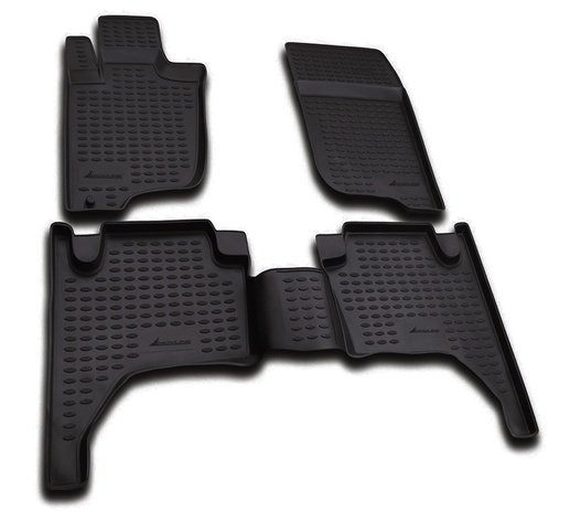 ΠΑΤΑΚΙΑ ΣΕ ΣΚΑΦΗ TPE ΛΑΣΤΙΧΟ ΓΙΑ MITSUBISHI L200 IV 2005-2015  ΣΕ ΜΑΥΡΟ ΧΡΩΜΑ NOVLINE - 4 ΤΕΜ.