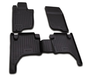 ΠΑΤΑΚΙΑ ΣΕ ΣΚΑΦΗ TPE ΛΑΣΤΙΧΟ ΓΙΑ MITSUBISHI L200 IV 2005-2015  ΣΕ ΜΑΥΡΟ ΧΡΩΜΑ NOVLINE - 4 ΤΕΜ.