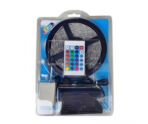 LED RGB ΤΑΙΝΙΑ ΤΡΟΦΟΔΟΣΙΑΣ 12V 5m RLG-YH016