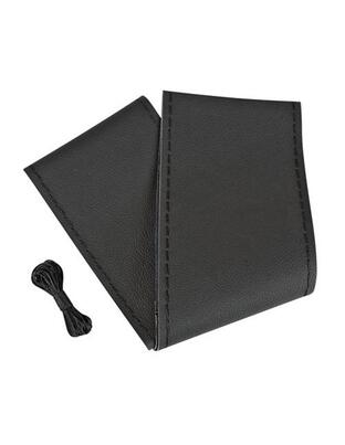 Lampa Κάλυμμα Τιμονιού Αυτοκινήτου Premium Leather Top Grip Δετό 37-39εκ. Άοσμο Γνήσιο Δέρμα Μαύρο 1-τεμ. (L3299.0)