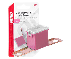 Amio - ΑΣΦΑΛΕΙΑ JapVal PAL ΑΡΣΕΝΙΚΗ 62mm 30A ΣΕ ΡΟΖ ΧΡΩΜΑ - 1 Τεμ. (03427/AM)