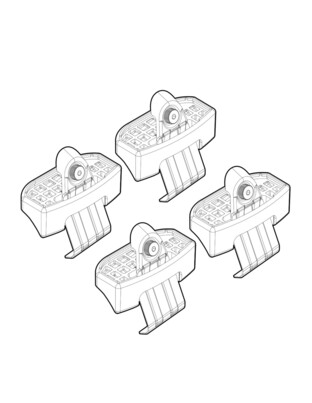 ΑΚΡΑ ΓΙΑ ΜΠΑΡΕΣ NORDRIVE ΓΙΑ EVO EVO4 2017+  - 4 τεμ.