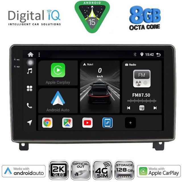 DIGITAL IQ BXK 20517_CPAA (9inc) MULTIMEDIA TABLET for PEUGEOT 407 mod. 2004-2011