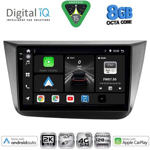 DIGITAL IQ BXK 20570_CPAA (9inc) MULTIMEDIA TABLET for SEAT ALTEA mod. 2004-2015