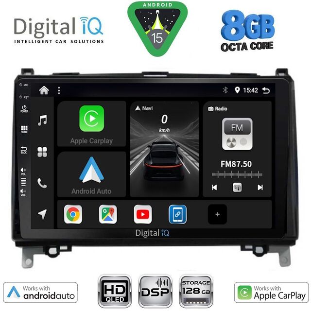 DIGITAL IQ BXF 18400_CPAA (9inc) MULTIMEDIA TABLET for MERCEDES A – B -SPRINTER – VITO mod. 2007-2019