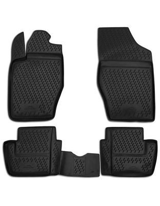 ΠΑΤΑΚΙΑ ΣΕ ΣΚΑΦΗ TPE ΛΑΣΤΙΧΟ ΓΙΑ CITROEN C4 5D 2001-2011  ΣΕ ΜΑΥΡΟ ΧΡΩΜΑ NOVLINE - 4 ΤΕΜ.