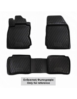 ΠΑΤΑΚΙΑ ΣΕ ΣΚΑΦΗ TPE ΛΑΣΤΙΧΟ ΓΙΑ NISSAN ALMERA N16 CLASSIC 2006+   ΣΕ ΜΑΥΡΟ ΧΡΩΜΑ NOVLINE - 4 ΤΕΜ.