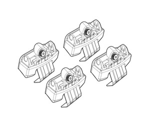 ΑΚΡΑ ΓΙΑ ΜΠΑΡΕΣ NORDRIVE ΓΙΑ SKODA FABIA 5D 09/2021+  - 4 ΤΕΜ
